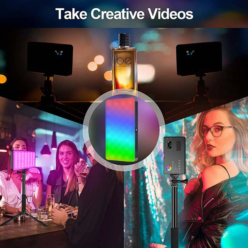 RGB LED Video Light Photography Fill Camera Lighting Panel